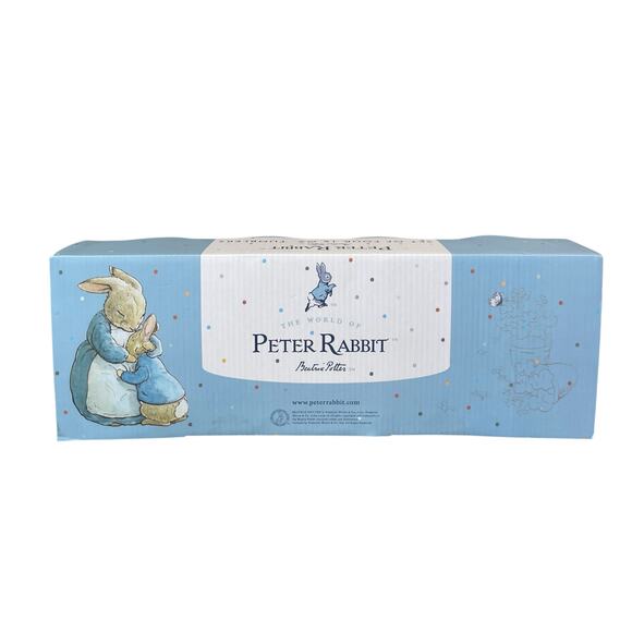 Beatrix Potter Peter Rabbit Glass Tumblers 16oz Set of 4 Spring Floral NEW - Picture 3 of 15